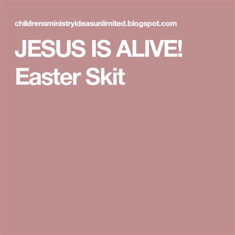 Free Printable Easter Skits For Church
